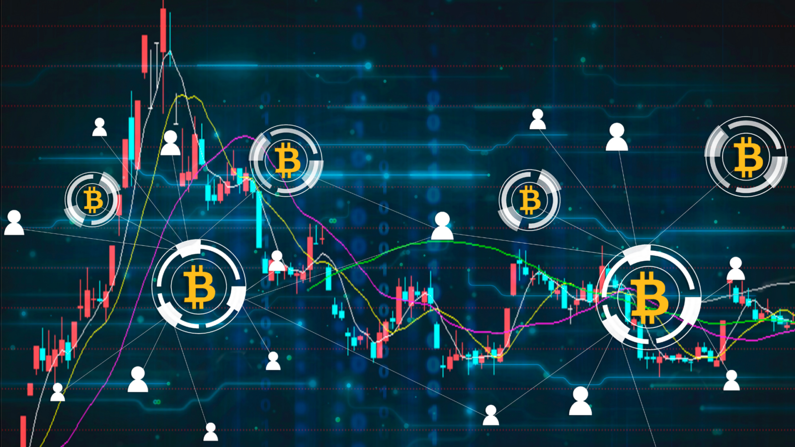 A graphic depicting the rise and fall of digital assets